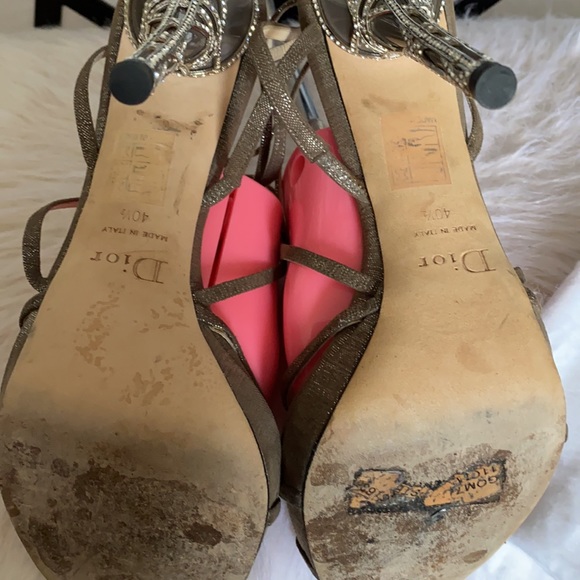 Christian Dior Ankle Wrap Heels - Picture 4 of 16